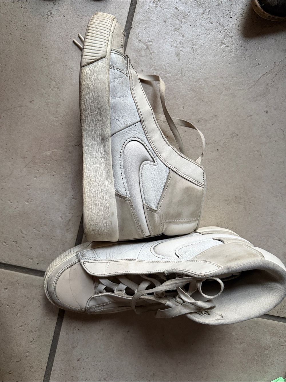 Nike White High-Top Sneakers